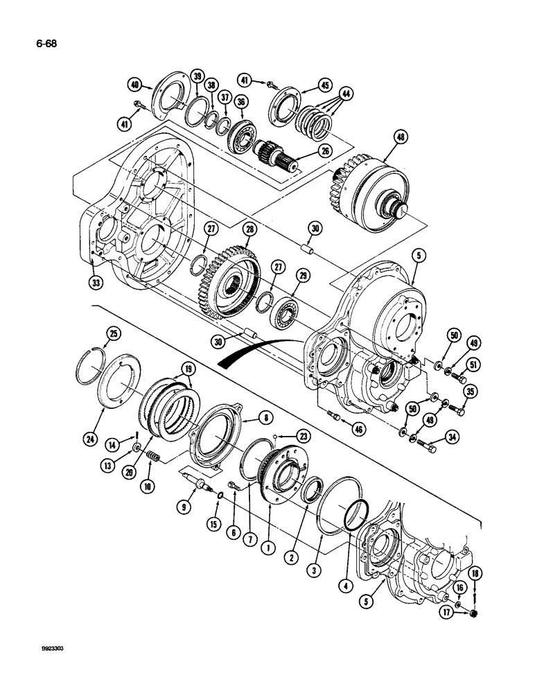 Схема запчастей Case IH 9240 - (6-068) - POWER TAKEOFF (06) - POWER TRAIN