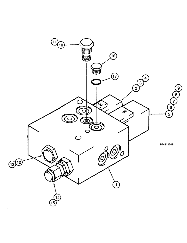 Схема запчастей Case IH 2144 - (8-34) - PARKING BRAKE AND FEEDER CLUTCH VALVE (07) - HYDRAULICS