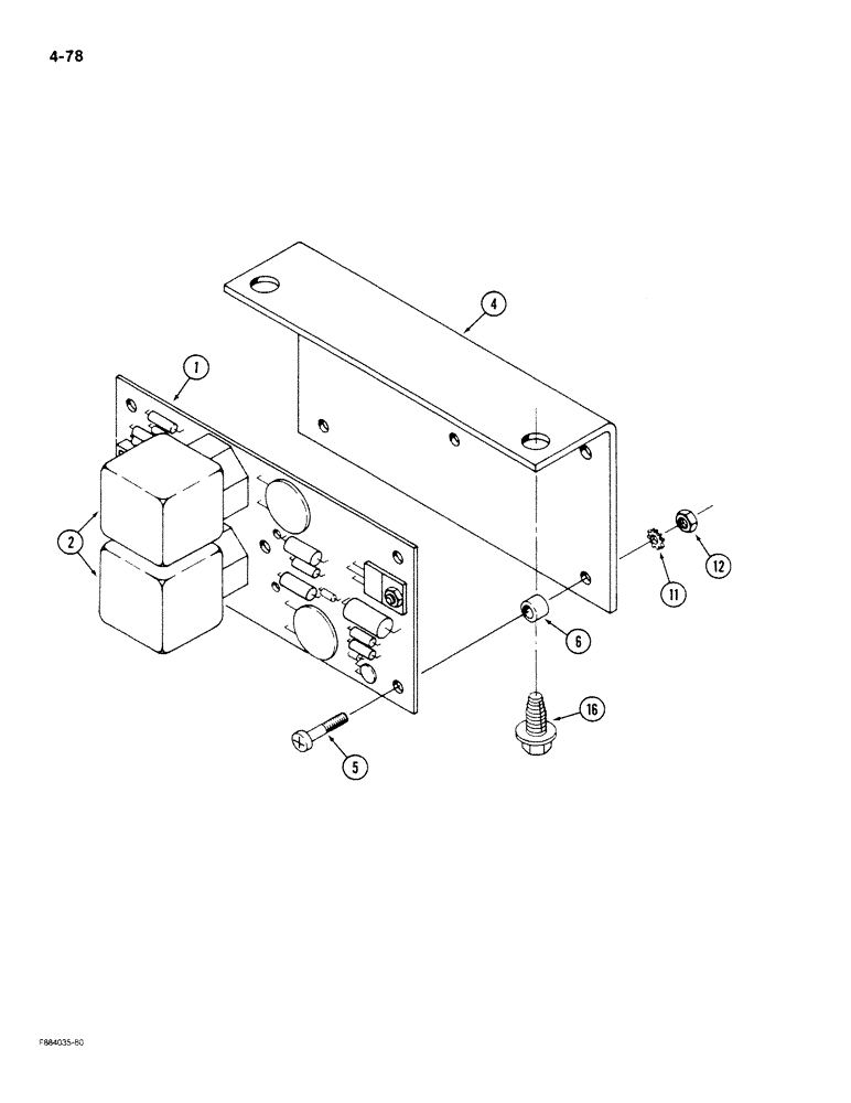 Схема запчастей Case IH STEIGER - (4-078) - TIME BASE FLASHER ASSEMBLY (04) - ELECTRICAL SYSTEMS