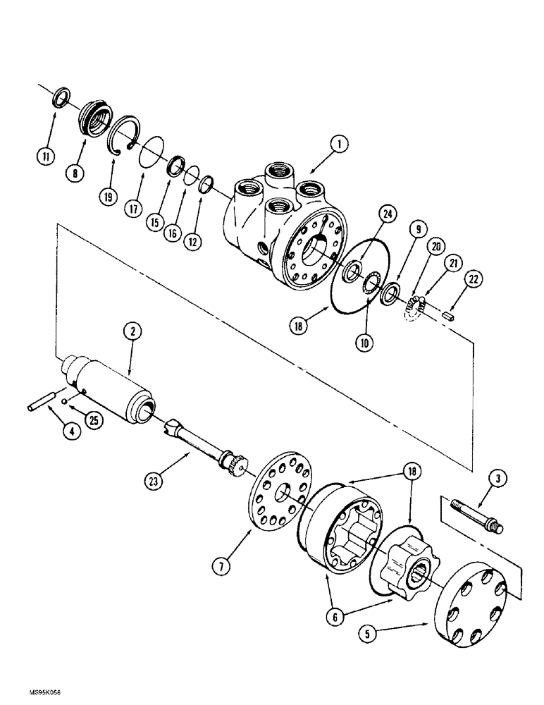 Схема запчастей Case IH 9370 - (5-14) - STEERING CONTROL VALVE (05) - STEERING