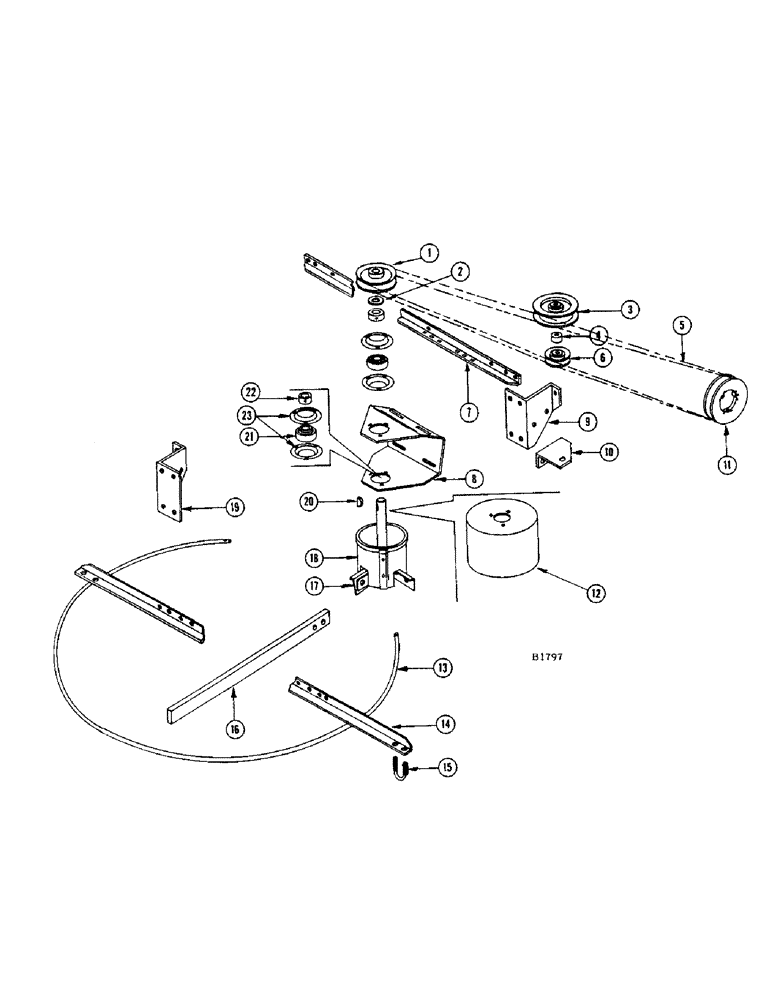 Схема запчастей Case IH 400 - (086) - STRAWSPREADER ATTACHMENT (73) - RESIDUE HANDLING