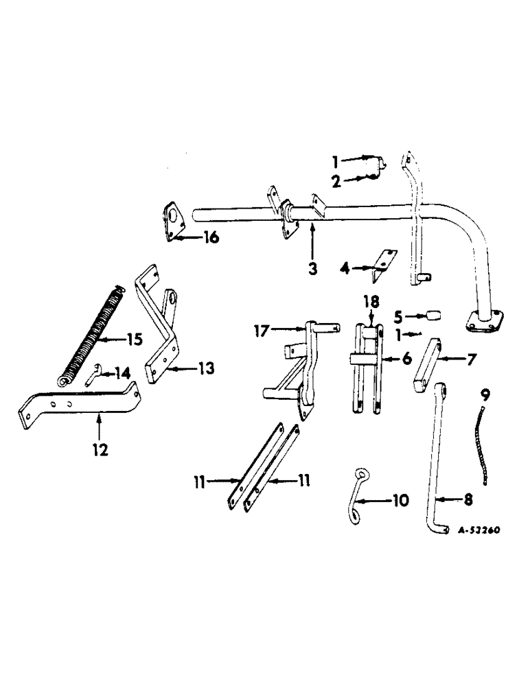 Схема запчастей Case IH 70 - (F-11) - LAND AXLE AND PITMAN LINK 