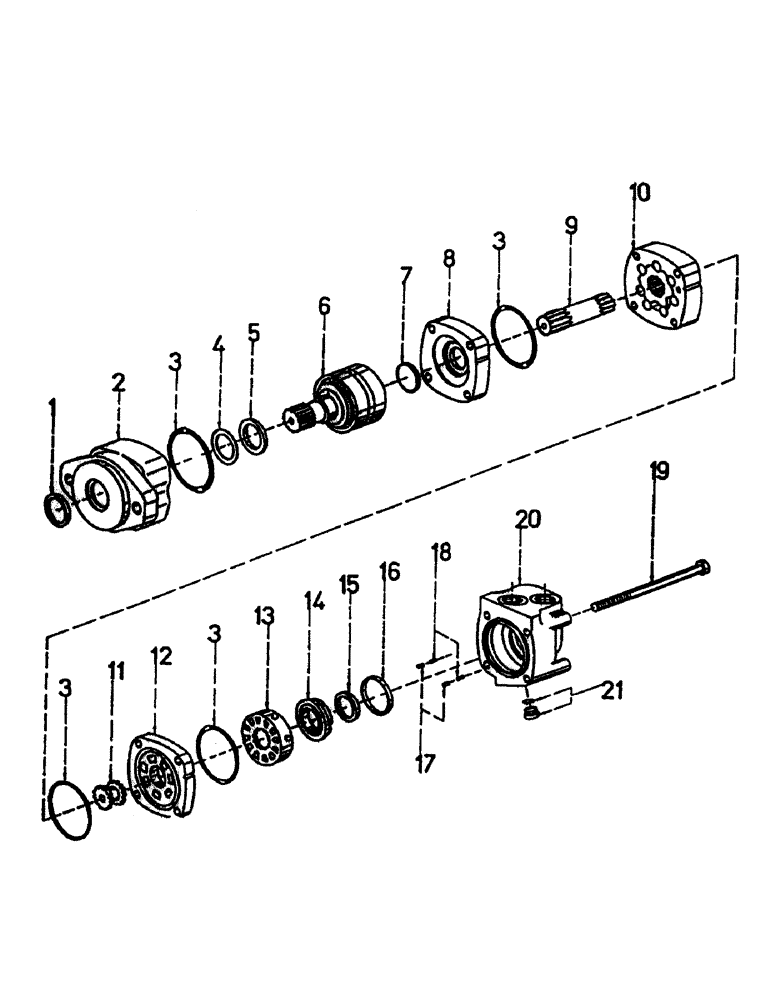 Схема запчастей Case IH 7700 - (B03-05) - HYDRAULIC MOTOR, 2000 CHAR-LYNN, 4.9 CUBIC INCHES Hydraulic Components & Circuits