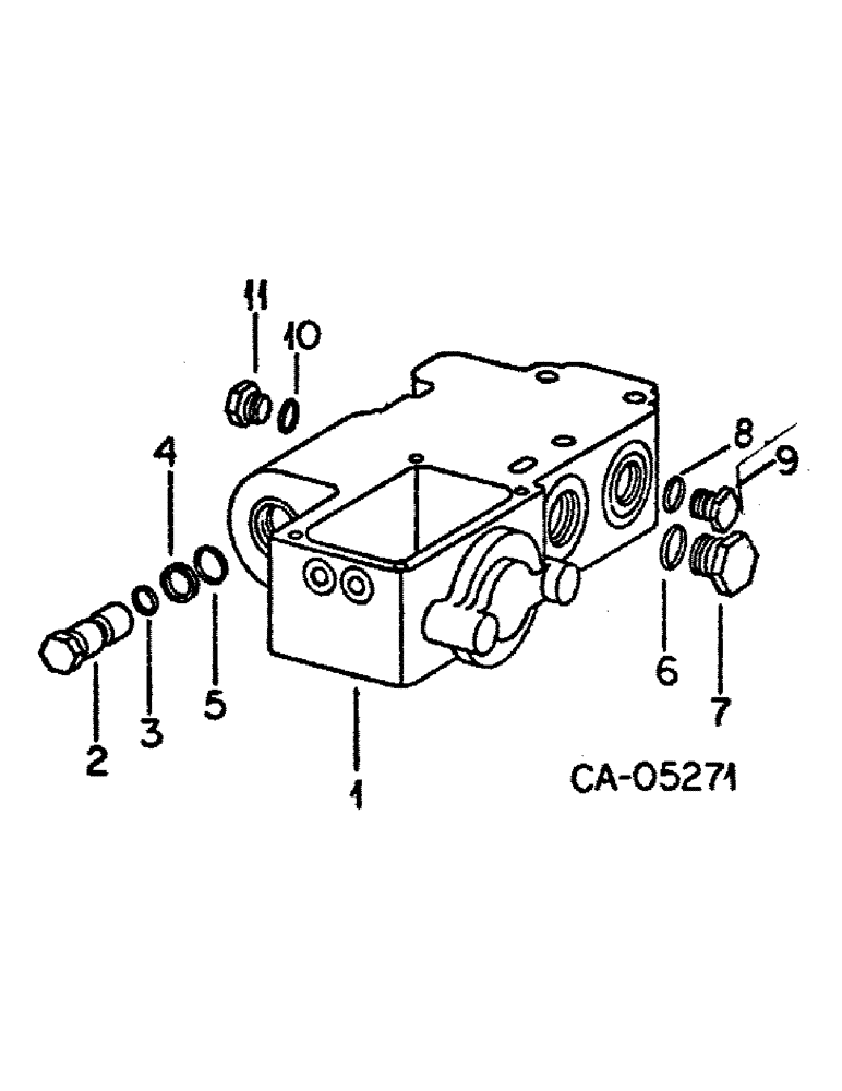 Схема запчастей Case IH 986 - (10-25[A]) - HYDRAULIC, RELIEF VALVE MANIFOLD, MODELS WITHOUT DRAFT CONTROL (07) - HYDRAULICS