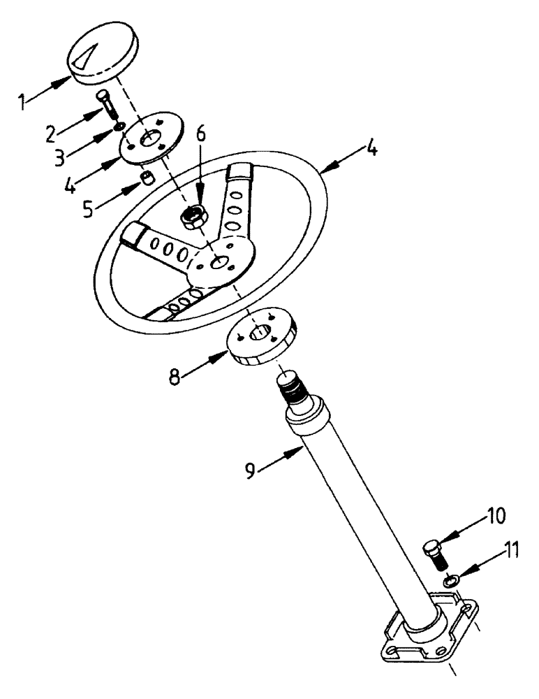 Схема запчастей Case IH AUSTOFT - (A03-07) - STEERING WHEEL Mainframe & Functioning Components