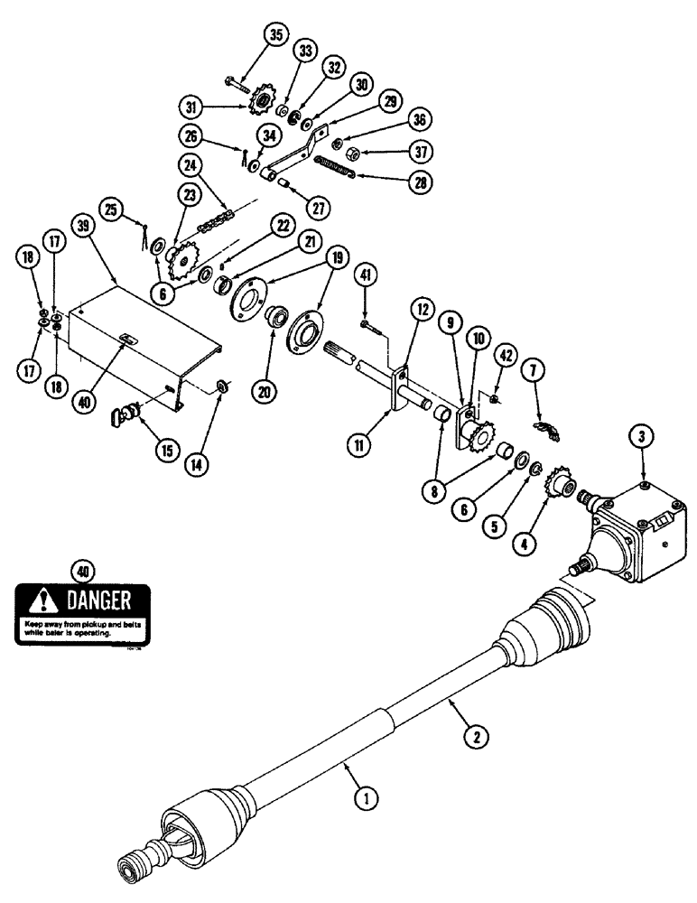 Схема запчастей Case IH 3440 - (08) - MAIN DRIVE TRAIN 