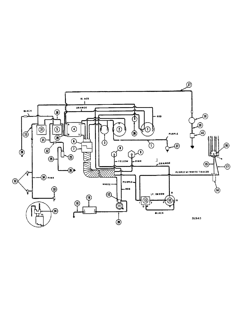 Схема запчастей Case IH 960 - (255A) - ALTERNATOR TYPE ELECTRICAL SYSTEM, NO. 8311400 AND AFTER (55) - ELECTRICAL SYSTEMS