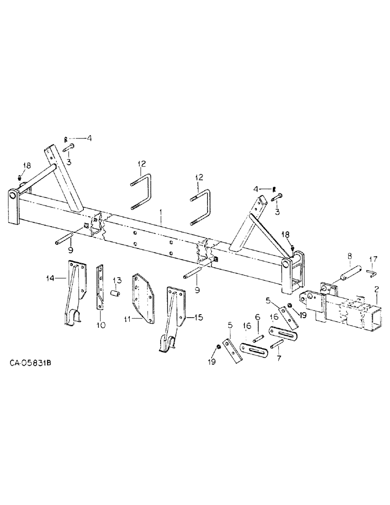 Схема запчастей Case IH 153 - (AP-05) - FRAME, HYDRAULIC FOLDING FLEX, UNIT Z 