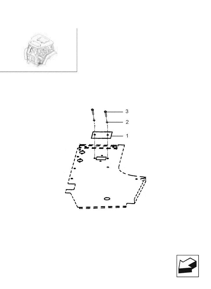 Схема запчастей Case IH JX80 - (1.92.0[55]) - CAB - PLATFORM - COVER (10) - OPERATORS PLATFORM/CAB