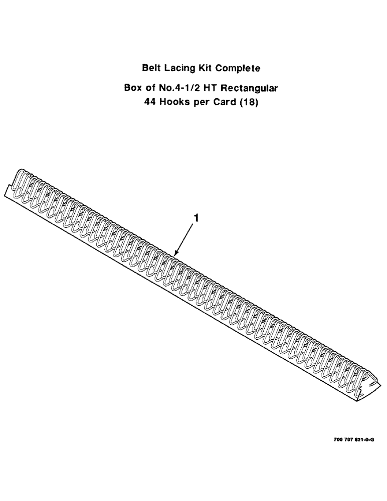 Схема запчастей Case IH 8465 - (9-12) - CLIPPER LACING KIT, HOOKS AND PINS, 700707821 BELT LACING KIT COMPLETE Decals & Attachments