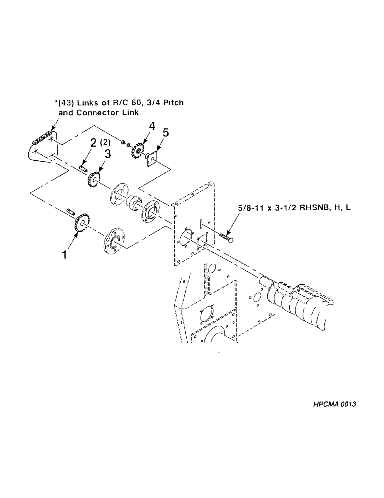 Схема запчастей Case IH 8450 - (066) - DRIVE, STARTING, ROLLER ASSEMBLY (14) - BALE CHAMBER