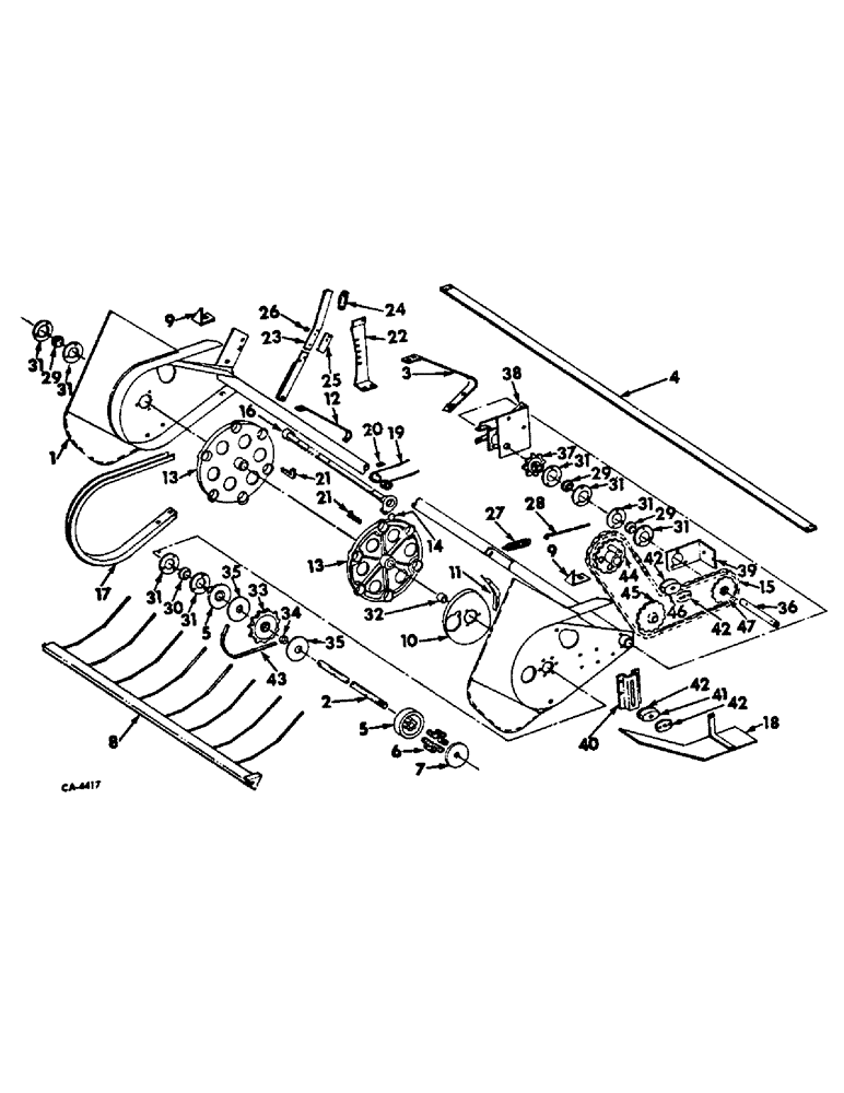 Схема запчастей Case IH 440 - (F-15) - CUSTOM PICKUP CYLINDER, 440 CUSTOM WIRE BALER, 440 CUSTOM TWINE BALER 