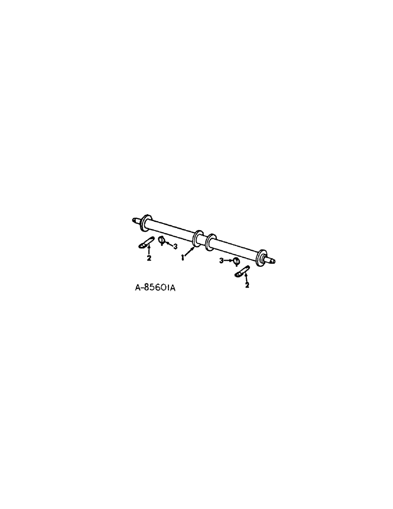 Схема запчастей Case IH 92 - (D-05) - THREE-POINT HITCH SPINDLE, CATEGORY II 