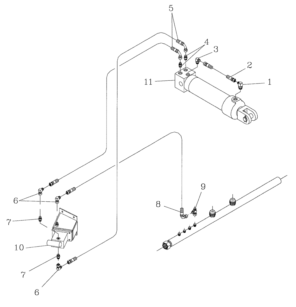 Схема запчастей Case IH 7700 - (B13[01]) - HYDRAULIC CIRCUIT,  CABIN TILT Hydraulic Components & Circuits