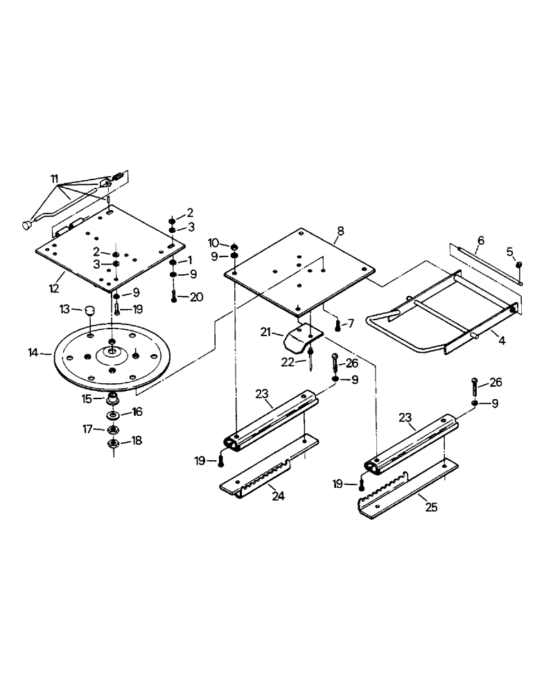 Схема запчастей Case IH STEIGER - (01-24) - SEAT ASSEMBLY, SWIVEL AND SLIDE (10) - CAB