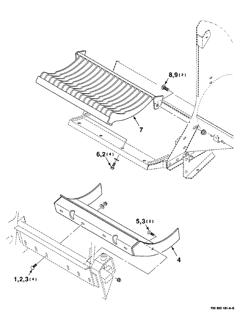 Схема запчастей Case IH 8750 - (9-32) - RECUTTER SCREEN KIT, HK70644 RECUTTER SCREEN KIT COMPLETE, TO BE ORDERED THRU WHOLEGOODS ONLY (09) - CHASSIS