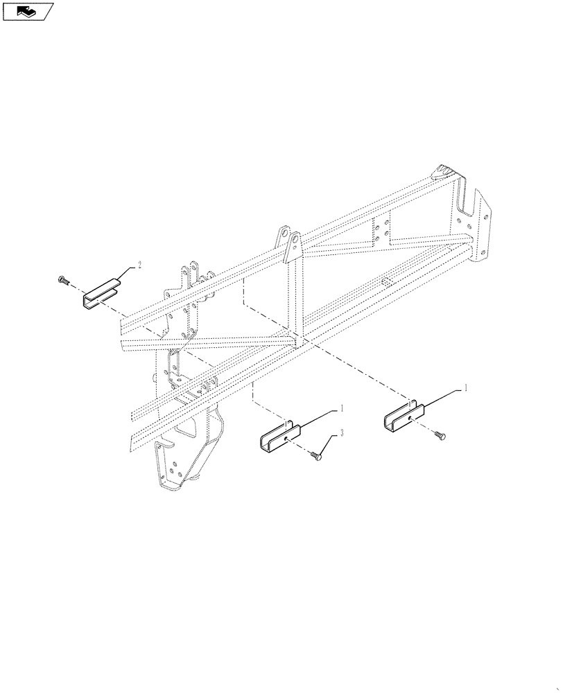 Схема запчастей Case IH 4420 - (08-029) - PROTECTORS, INNER BOOM (09) - BOOMS