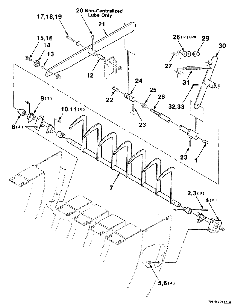 Схема запчастей Case IH 8590 - (05-18) - HOLDING FINGER ASSEMBLY, STUFFER CHAMBER (13) - FEEDER