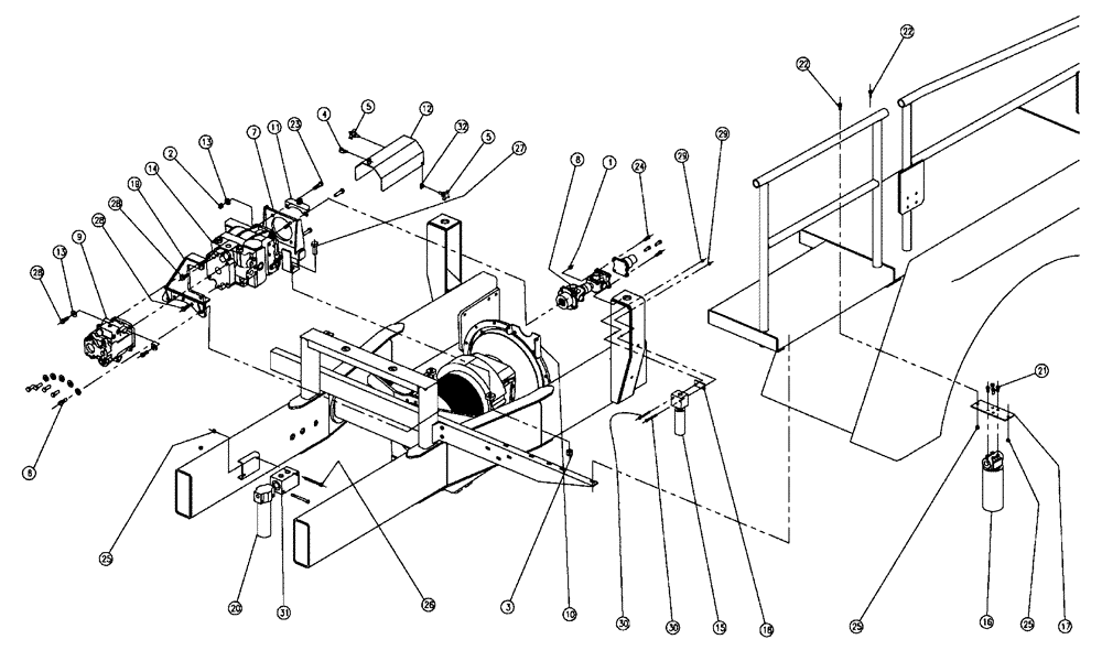 Схема запчастей Case IH 438 - (06-001) - PUMP GROUP, FLEX, 4375 Hydraulic Plumbing