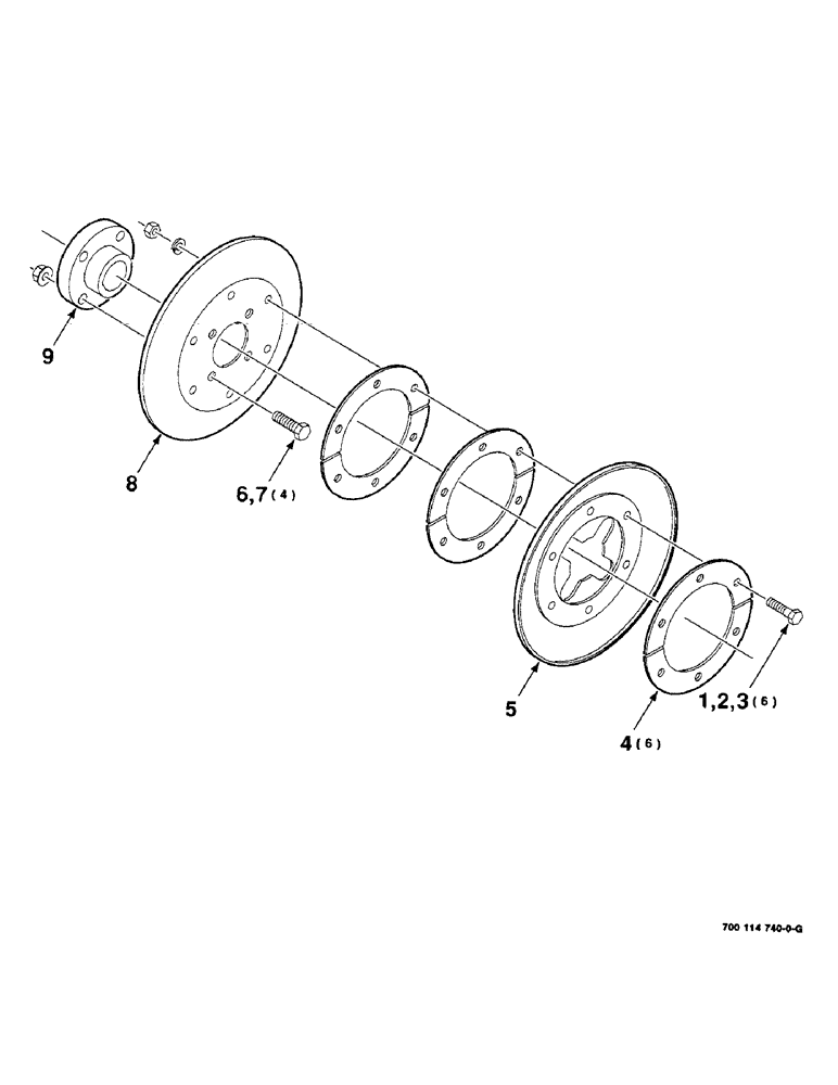 Схема запчастей Case IH 8840 - (2-46) - SHEAVE ASSEMBLY (58) - ATTACHMENTS/HEADERS