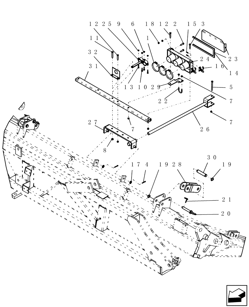 Схема запчастей Case IH ATX400 - (8.050.1) - HOSE CONNECTORS - AIR DRILL AND TOW BEHIND SEEDER Related Equipment