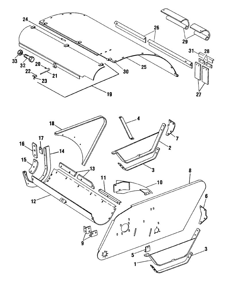 Схема запчастей Case IH FH100 - (012) - ROTOR & AUGER HOUSING (64) - CHOPPING