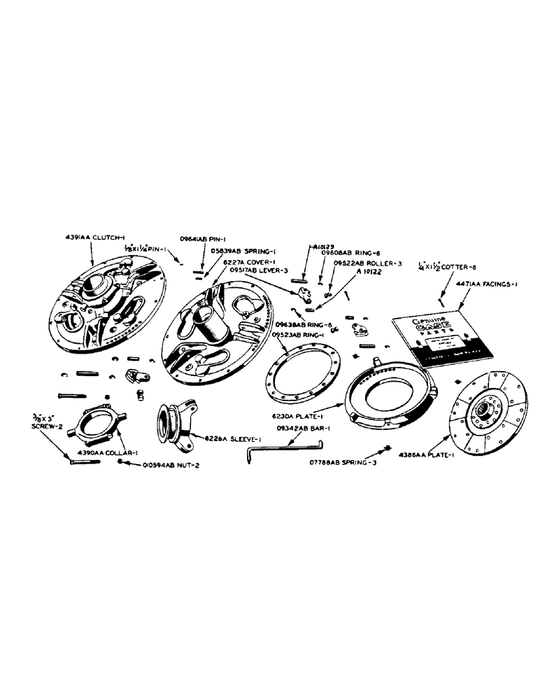 Схема запчастей Case IH 500-SERIES - (046) - ENGINE HAND CLUTCH (06) - POWER TRAIN