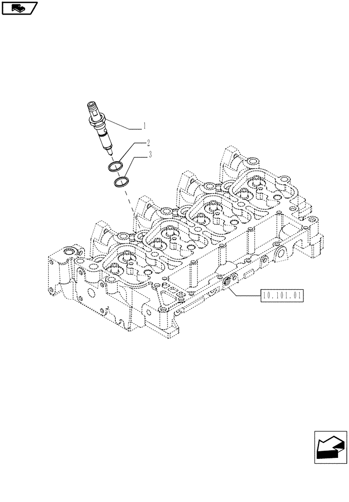 Схема запчастей Case IH P70 - (10.218.01) - INJECTION EQUIPMENT - INJECTOR (10) - ENGINE