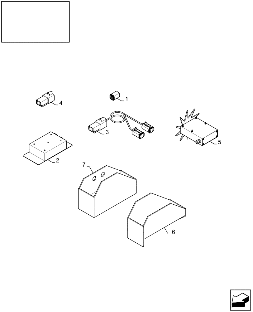 Схема запчастей Case IH LB433S - (18.87355678[01]) - DIA : MOISTURE SENSOR KIT - C813 (18) - ACCESSORIES