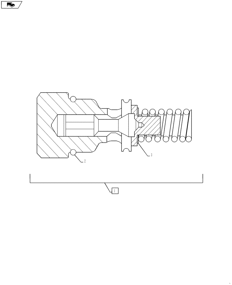 Схема запчастей Case IH 3230 - (29.100.12[06]) - LH HYDROSTATIC PUMP, CHARGE PUMP PRESSURE RELIEF VALVE, SN YCT032640 AND AFTER (29) - HYDROSTATIC DRIVE
