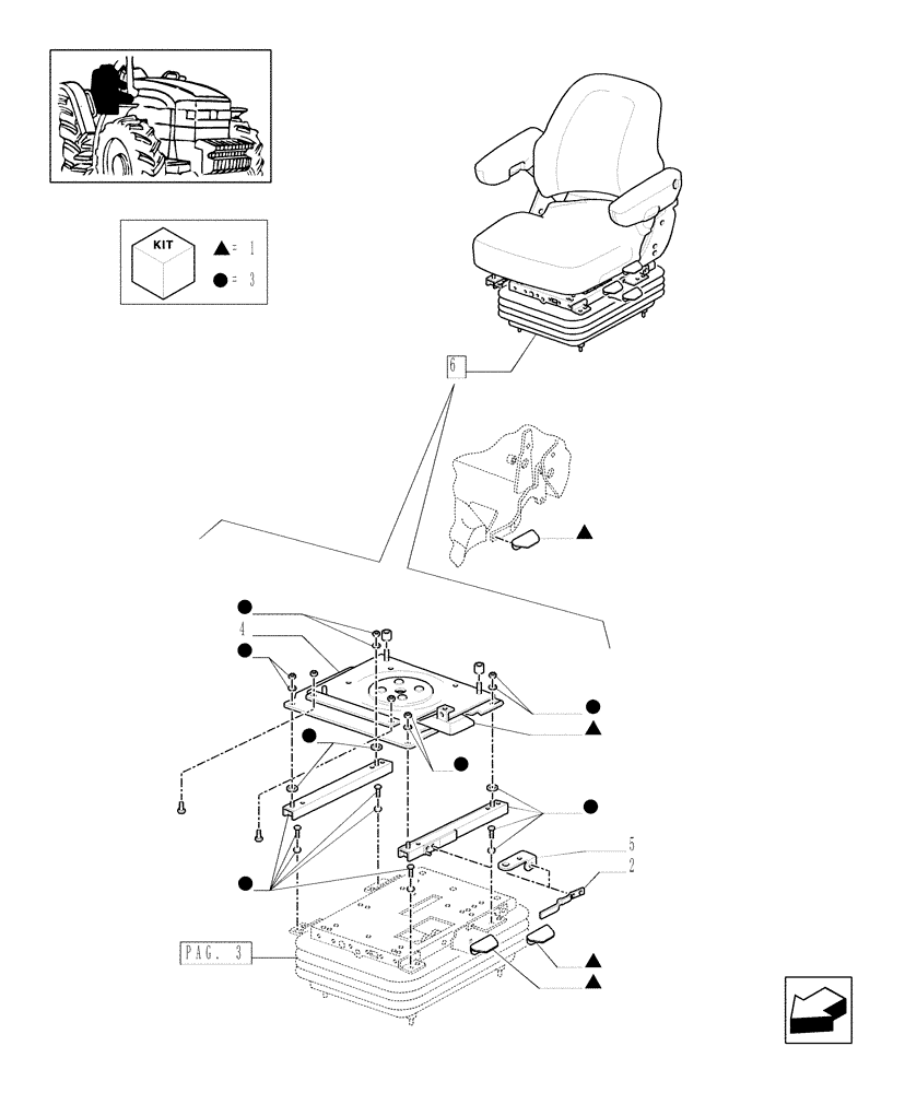 Схема запчастей Case IH MXM140 - (1.93.3/ A[02]) - AIR SEAT WITH SEAT BELT - BREAKDOWN (10) - OPERATORS PLATFORM/CAB