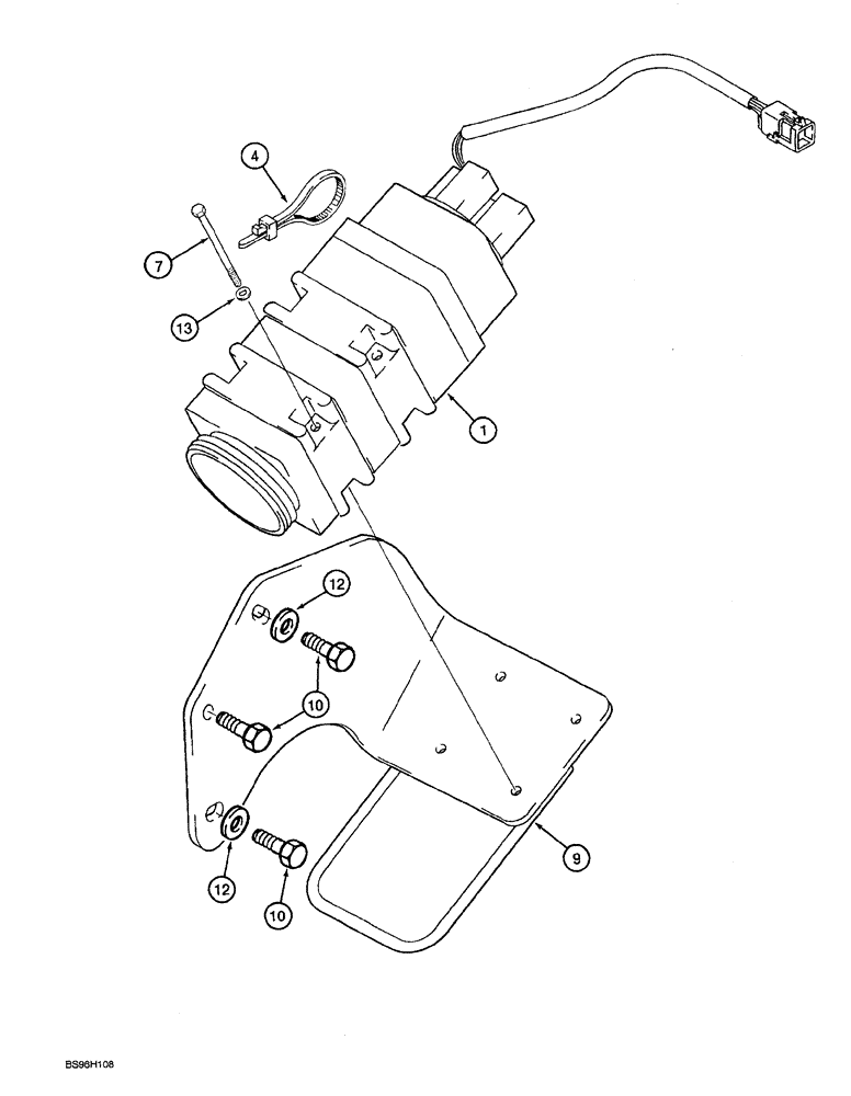 Схема запчастей Case IH AFS - (02-19) - GROUND SPEED SENSOR (55) - ELECTRICAL SYSTEMS