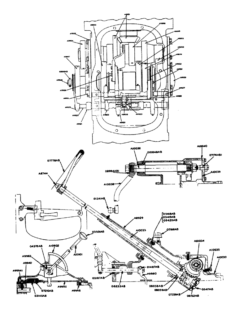 Схема запчастей Case IH 600-SERIES - (109) - GEAR SHIFT ASSEMBLY (06) - POWER TRAIN