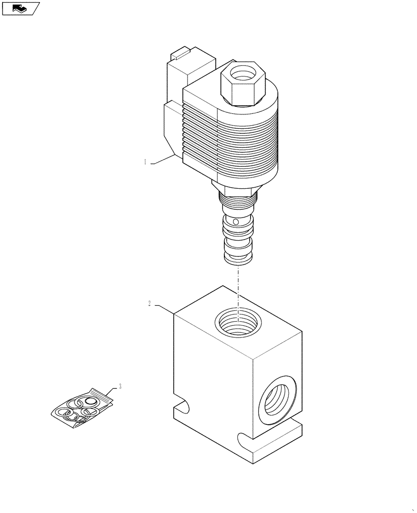 Схема запчастей Case IH 4420 - (06-041) - SERVO VALVE Hydraulic Plumbing