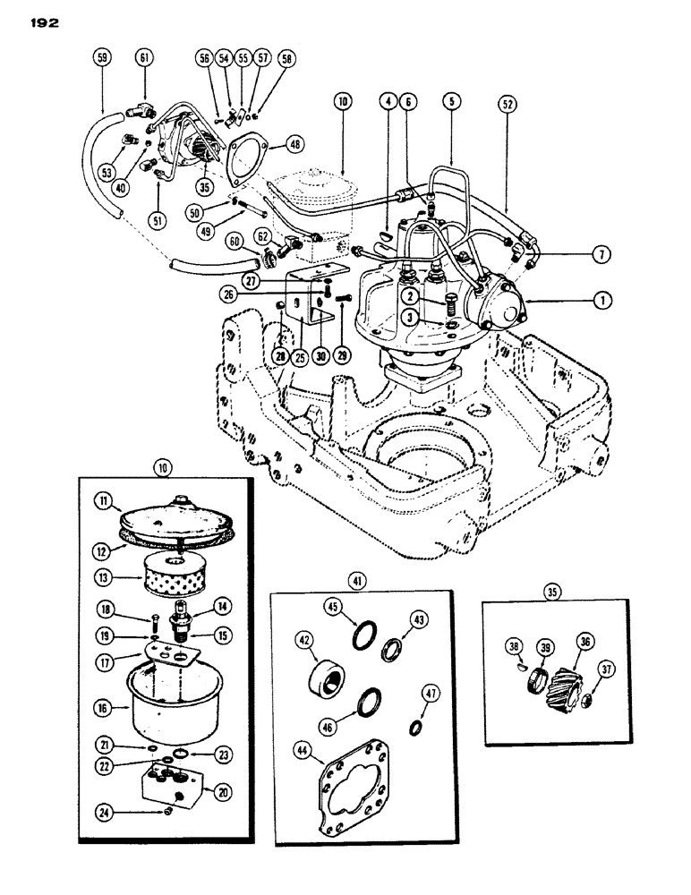 Схема запчастей Case IH 430 - (192) - POWER STEERING, WITH DUAL FRONT WHEEL (05) - STEERING