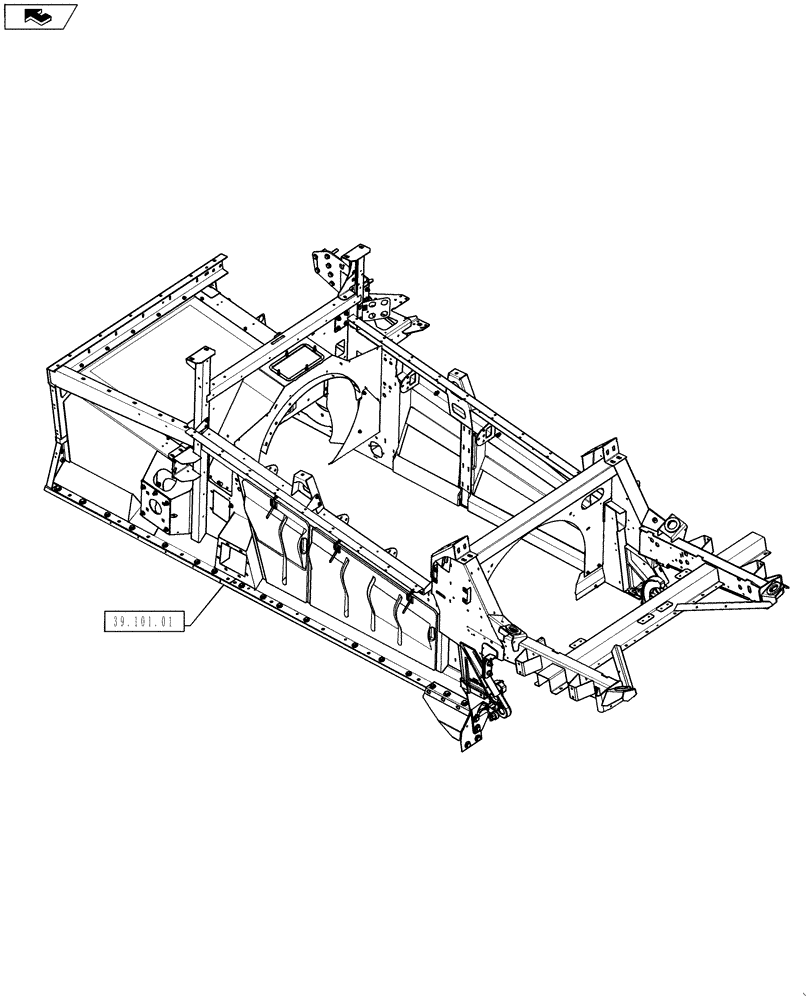 Схема запчастей Case IH 7230 - (00.000.39) - PICTORIAL INDEX - FRAMES (00) - GENERAL & PICTORIAL INDEX