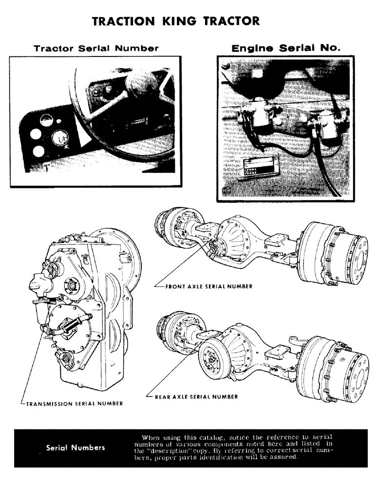 Схема запчастей Case IH 1470 - (003) - TRACTOR SERIAL NUMBER, ENGINE SERIAL NUMBER (00) - PICTORIAL INDEX