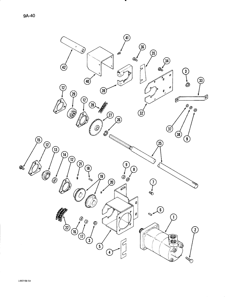 Схема запчастей Case IH 1670 - (9A-40) - FEEDER BEATER JACKSHAFT (13) - FEEDER