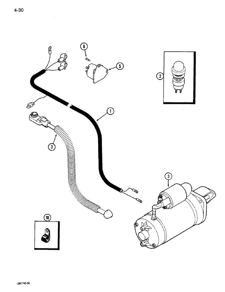 Схема запчастей Case IH 1640 - (4-30) - FEEDER REVERSER HARNESS (06) - ELECTRICAL