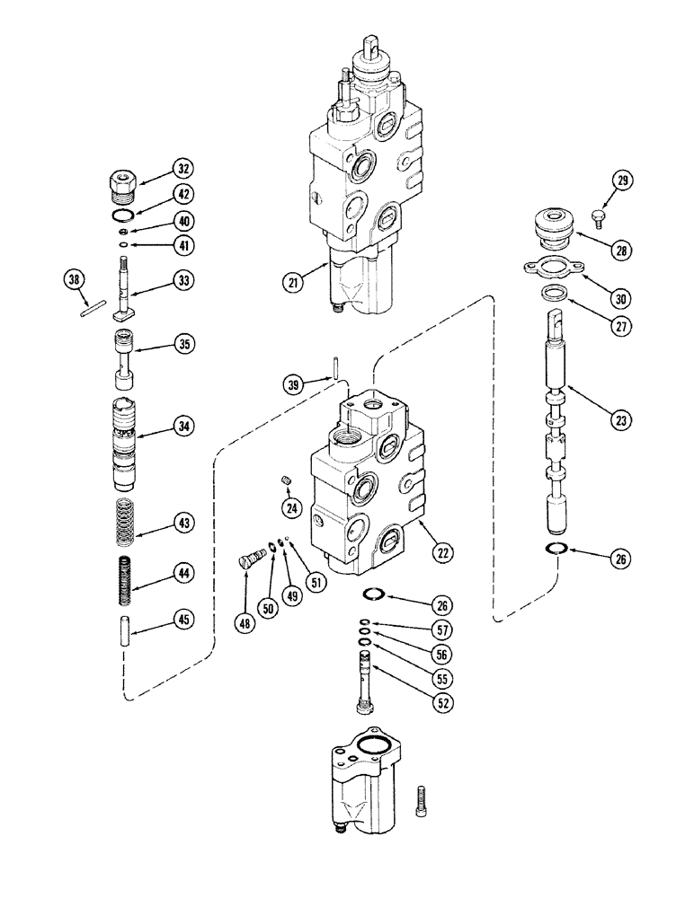 Схема запчастей Case IH 2394 - (8-088) - REMOTE VALVE BODY ASSEMBLY, WITH LOAD CHECK - A169456 (CONTINUED) (08) - HYDRAULICS