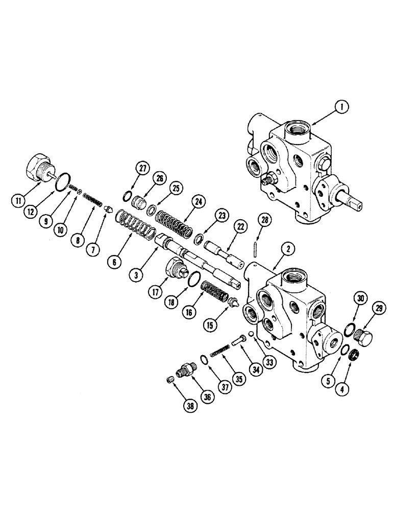 Схема запчастей Case IH 4694 - (8-294) - HYDRAULIC PRESSURE REGULATOR VALVE - A169224 (08) - HYDRAULICS