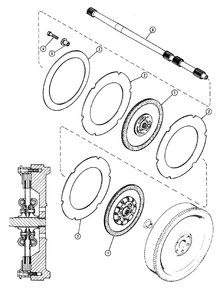 Схема запчастей Case IH 2470 - (124) - CLUTCH, TORQUE LIMITER (06) - POWER TRAIN