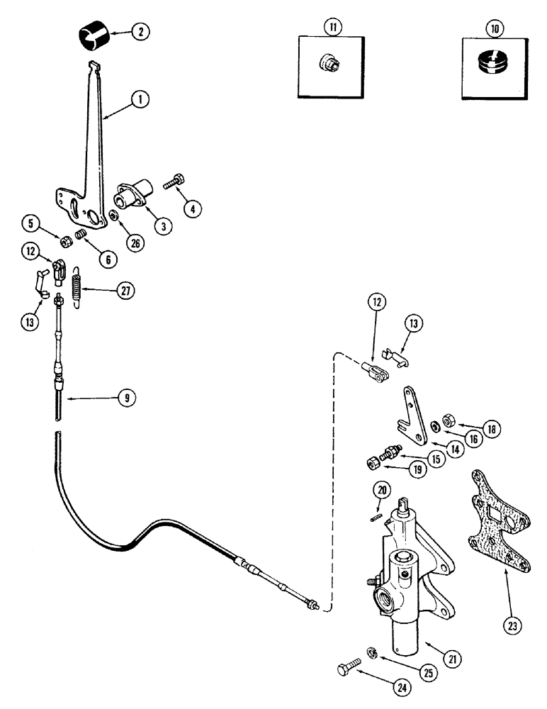 Схема запчастей Case IH 2394 - (6-092) - PTO CONTROL LINKAGE (06) - POWER TRAIN