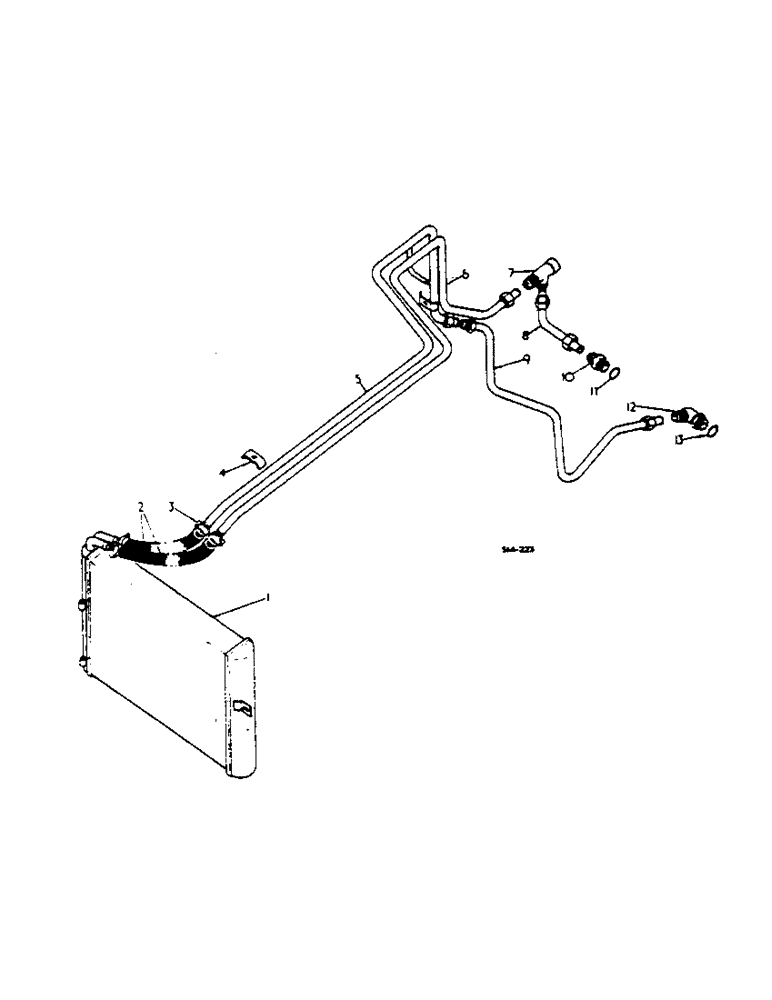 Схема запчастей Case IH 454 - (06-04) - OIL COOLER, HYDROSTATIC DRIVE TRACTOR Cooling