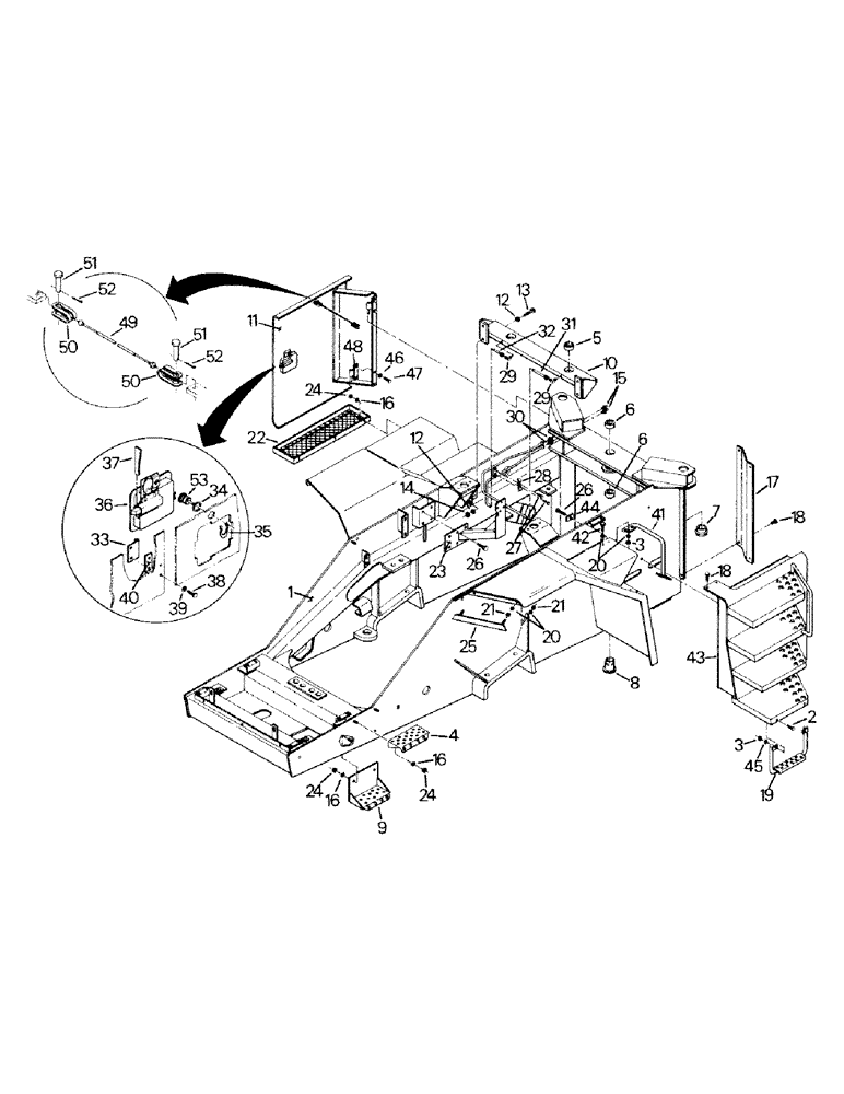 Схема запчастей Case IH STEIGER - (06-01) - FRONT FRAME (12) - FRAME