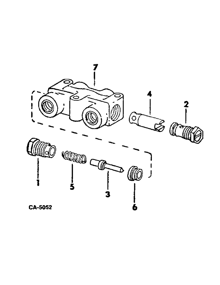 Схема запчастей Case IH 915 - (10-38[A]) - HYDRAULICS, HEADER AUTOMATIC CONTROL VALVE, S/N 19876 AND ABOVE (07) - HYDRAULICS