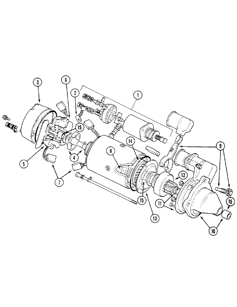 Схема запчастей Case IH 1294 - (4-60) - K957340 STARTER, LUCAS 2M113, NORTH AMERICA ONLY (04) - ELECTRICAL SYSTEMS