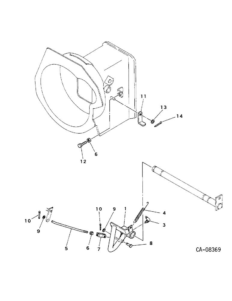 Схема запчастей Case IH 244 - (07-03) - DRIVE TRAIN, CLUTCH PEDAL LINKAGE, CONSTANT MESH GEAR TRANSMISSION, 244 AND 254 (04) - Drive Train