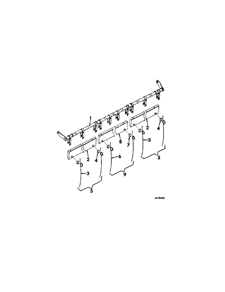 Схема запчастей Case IH 315 - (Q-40) - PLATFORMS, BAT ASSY, 14-FOOT Platforms