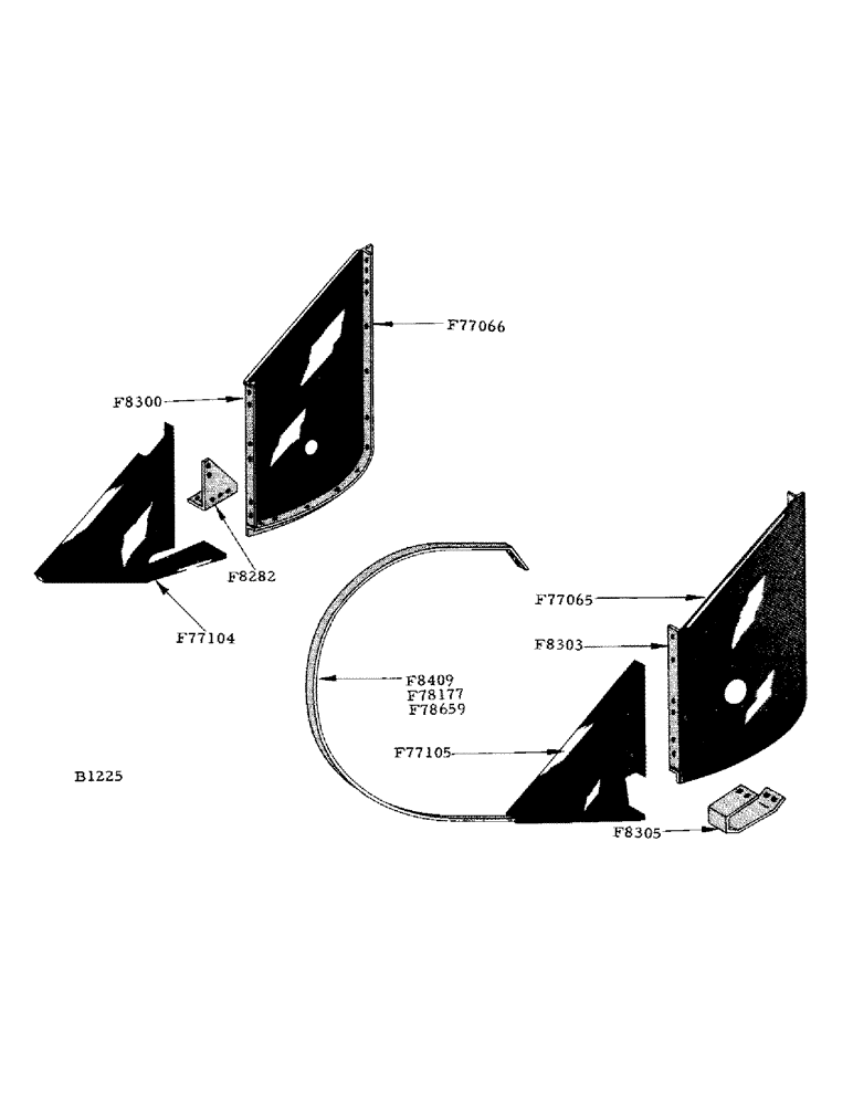 Схема запчастей Case IH 800 - (038) - AUGER TROUGH RIGHT HAND HEAD (58) - ATTACHMENTS/HEADERS